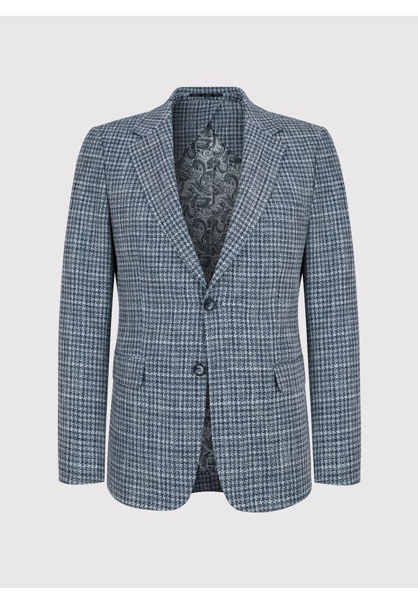 Pako Lorente - PAKO LORENTE – Casualowa marynarka męska w kratkę. Okazja: na co dzień. Wzór: kratka. Styl: casual