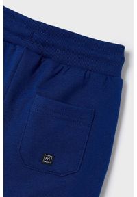Mayoral spodnie dresowe dziecięce gładkie. Kolor: niebieski. Materiał: dresówka. Wzór: gładki