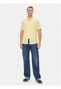 TOMMY HILFIGER - Tommy Hilfiger Koszula MW0MW37584 Żółty Regular Fit. Kolor: żółty. Materiał: bawełna #3