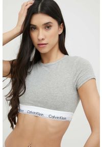 Calvin Klein Underwear t-shirt damski kolor szary. Kolor: szary. Materiał: dzianina #1