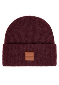 Coach Czapka CU825 Fioletowy. Kolor: fioletowy. Materiał: wełna #1