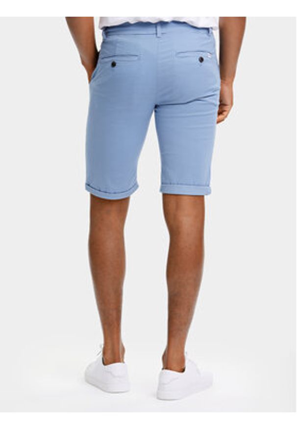 Lindbergh Szorty materiałowe 30-505044 Niebieski Slim Fit. Kolor: niebieski. Materiał: bawełna