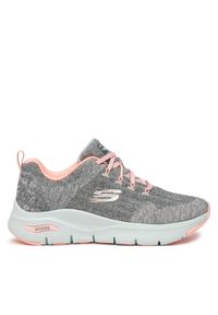 skechers - Skechers Sneakersy 149414/GYPK Szary. Kolor: szary. Materiał: materiał