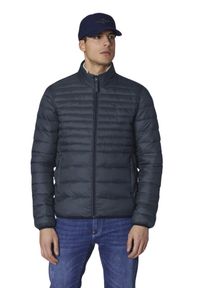Aeronautica Militare - AERONAUTICA MILITARE Granatowa męska pikowana kurtka JACKET, Rozmiar 54. Kolor: niebieski
