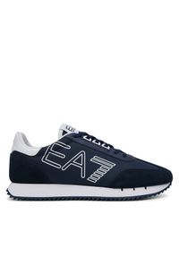 EA7 Emporio Armani Sneakersy X8X101 XK257 U449 Granatowy. Kolor: niebieski. Materiał: skóra, zamsz