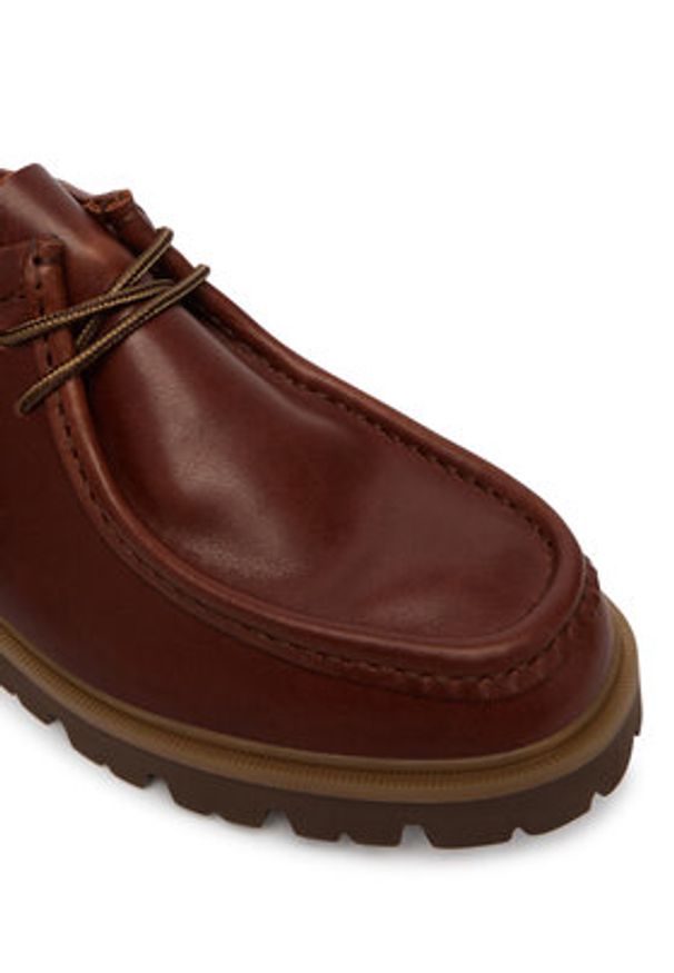 Clarks Półbuty Cleyhill Seam 26186417 Brązowy. Kolor: brązowy. Materiał: skóra