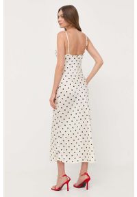 Guess sukienka kolor beżowy maxi prosta. Okazja: na co dzień. Kolor: beżowy. Długość rękawa: na ramiączkach. Typ sukienki: proste. Styl: casual. Długość: maxi #2