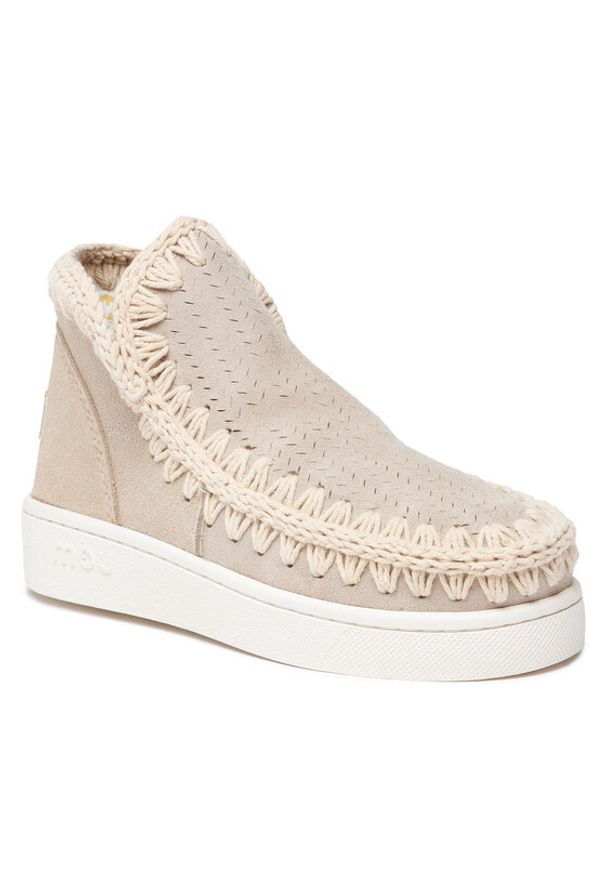 Mou Buty Summer Eskimo Sneaker MU.SW211000O Beżowy. Kolor: beżowy. Materiał: skóra