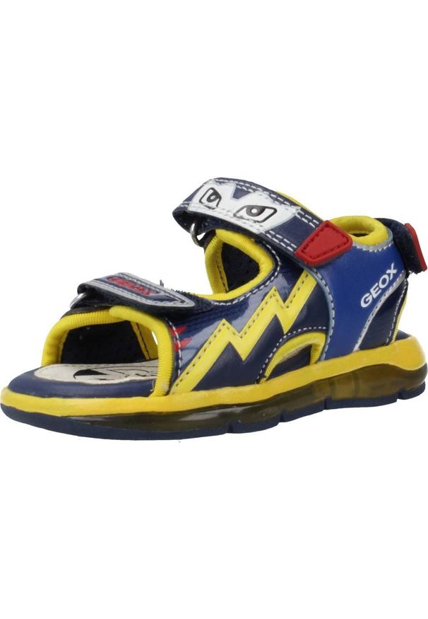 Geox - Sandały GEOX B SANDAL TODO BOY Niebieski. Kolor: niebieski. Materiał: syntetyk, tkanina. Sezon: lato