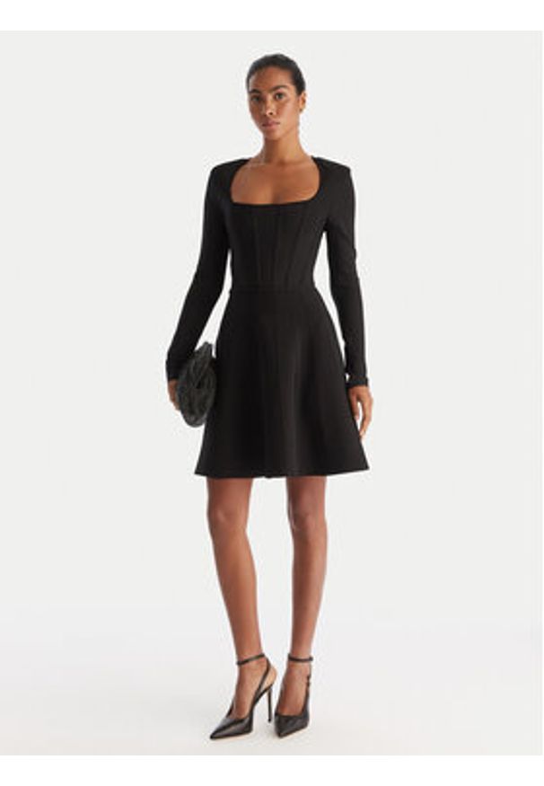 Marciano Guess Sukienka koktajlowa 5BGK11 5036Z Czarny Regular Fit. Kolor: czarny. Materiał: wiskoza. Styl: wizytowy