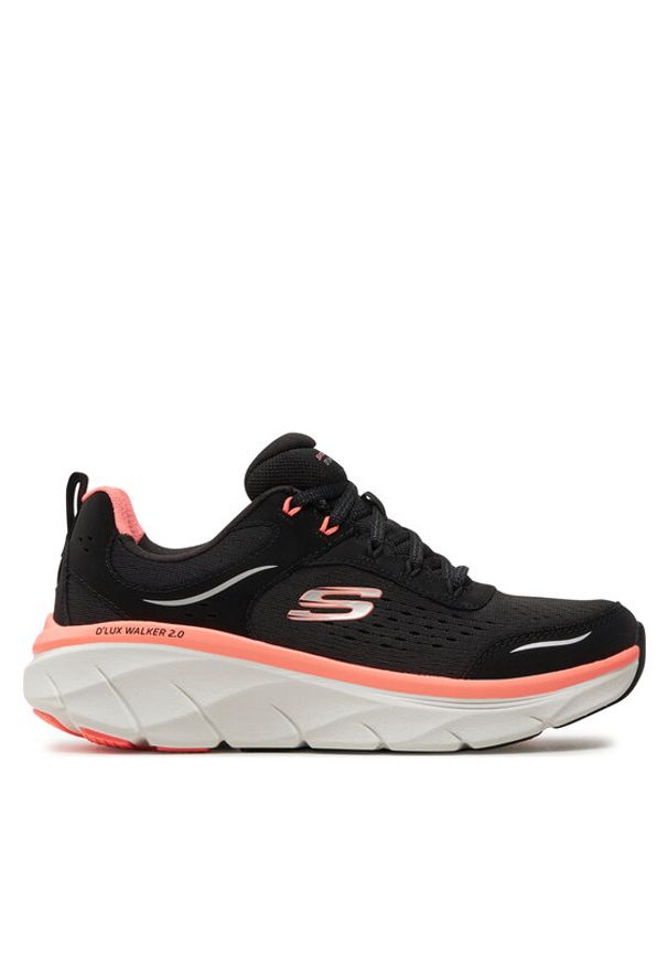 skechers - Skechers Sneakersy D'Lux Walker 2.0-Daisy Doll 150093/BKCL Czarny. Kolor: czarny. Materiał: materiał