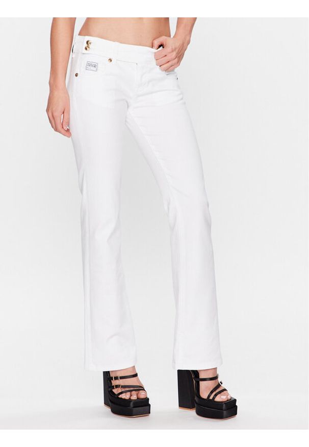 Versace Jeans Couture Jeansy 74HAB505 Biały Regular Fit. Kolor: biały