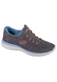 skechers - Buty do chodzenia damskie Skechers 150113GYMT. Kolor: szary. Materiał: materiał, syntetyk. Szerokość cholewki: normalna. Sport: turystyka piesza #1