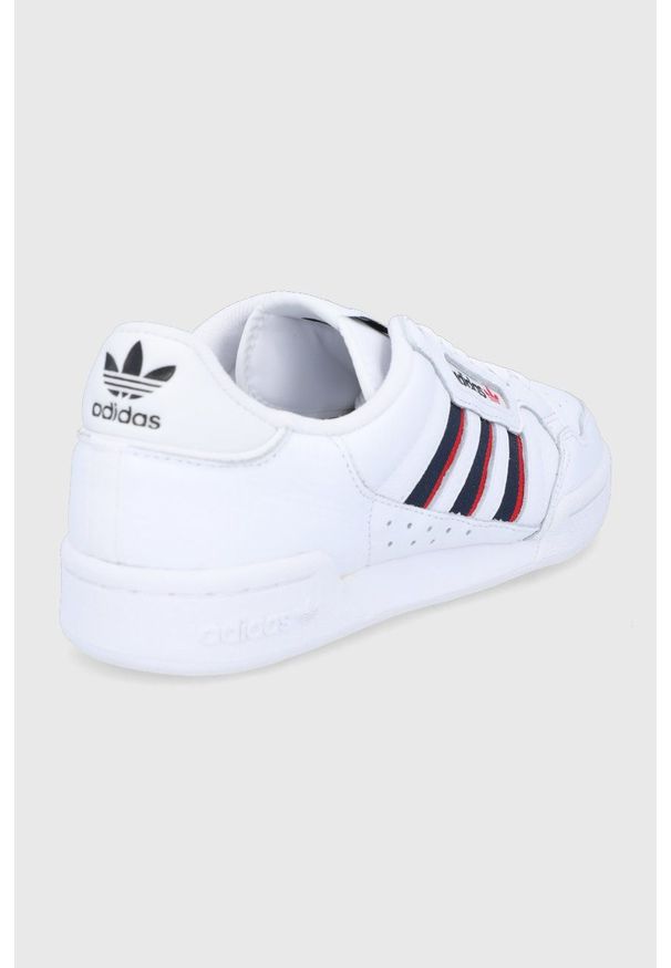 adidas Originals Buty kolor biały. Nosek buta: okrągły. Zapięcie: sznurówki. Kolor: biały. Materiał: materiał, guma. Obcas: na obcasie. Wysokość obcasa: niski
