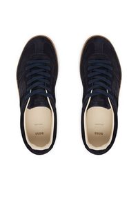 BOSS Sneakersy Brenta 50536645 Granatowy. Kolor: niebieski. Materiał: skóra, zamsz #3