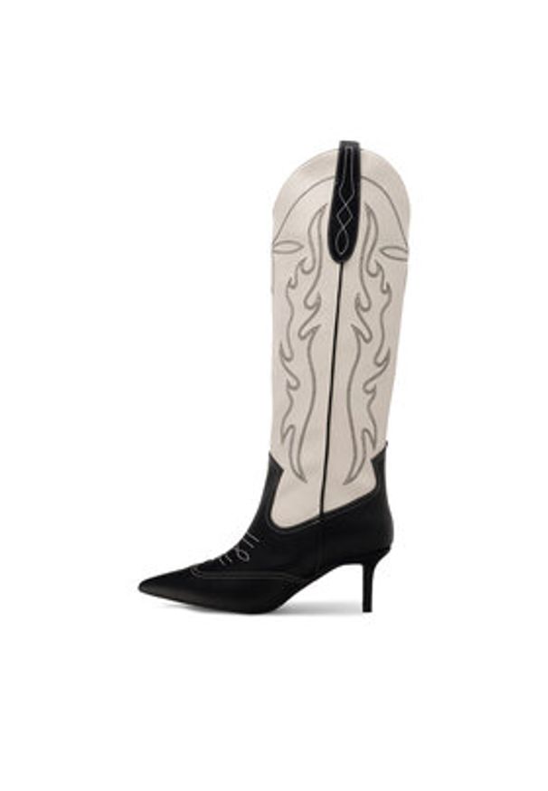 Nine West Kowbojki ZARIYA 909001 Czarny. Kolor: czarny. Materiał: skóra