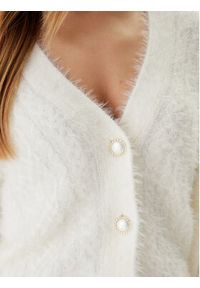 Guess Kardigan W5BR0D Z3BH0 Écru Relaxed Fit. Materiał: syntetyk