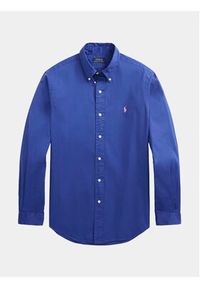 Polo Ralph Lauren Koszula 710937994001 Niebieski Slim Fit. Typ kołnierza: polo. Kolor: niebieski. Materiał: bawełna #5