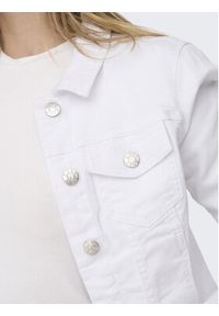only - ONLY Kurtka jeansowa Woder 15243147 Biały Regular Fit. Kolor: biały. Materiał: bawełna #4