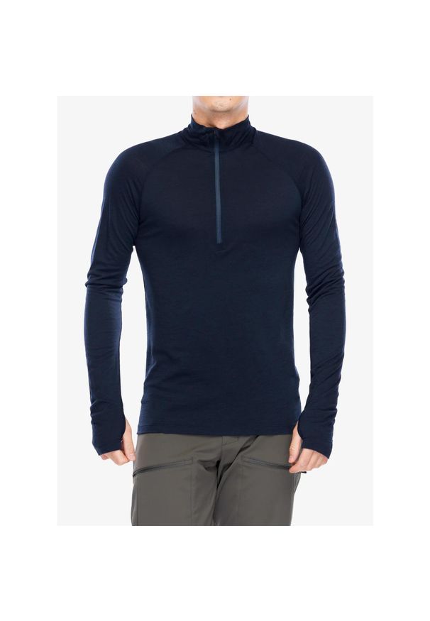 Bluza termoaktywna męska Houdini Desoli Light Half Zip. Kolor: niebieski. Sezon: zima. Sport: narciarstwo