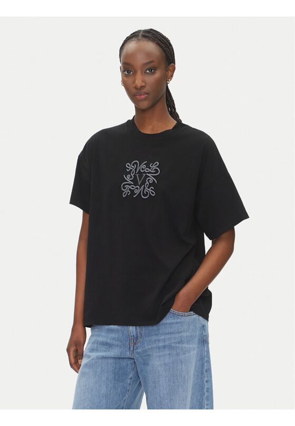 ViCOLO T-Shirt RD0119 Czarny Regular Fit. Kolor: czarny. Materiał: bawełna