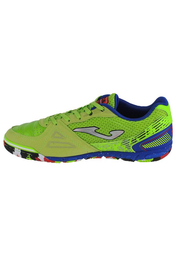 Buty piłkarskie halowe Joma Mundial treningowe halówki. Kolor: zielony. Sport: piłka nożna