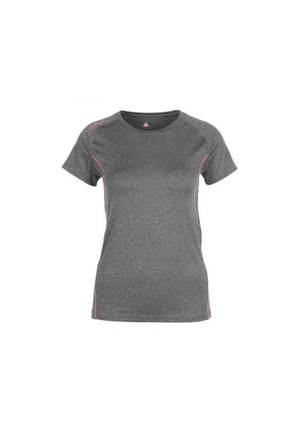 PEAK MOUNTAIN - Damska koszulka techniczna Peak Mountain. Kolor: szary. Sport: turystyka piesza