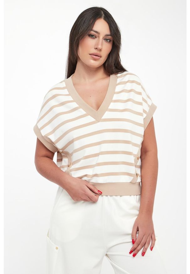 Liu Jo - Bluzka damska w paski LIU JO. Wzór: paski