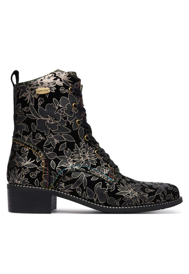 Laura Vita Trzewiki Emcmao 26 Czarny. Kolor: czarny. Materiał: skóra