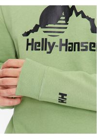 Helly Hansen Bluza Yu Crew Sweater 2.0 53891 Zielony Regular Fit. Kolor: zielony. Materiał: bawełna