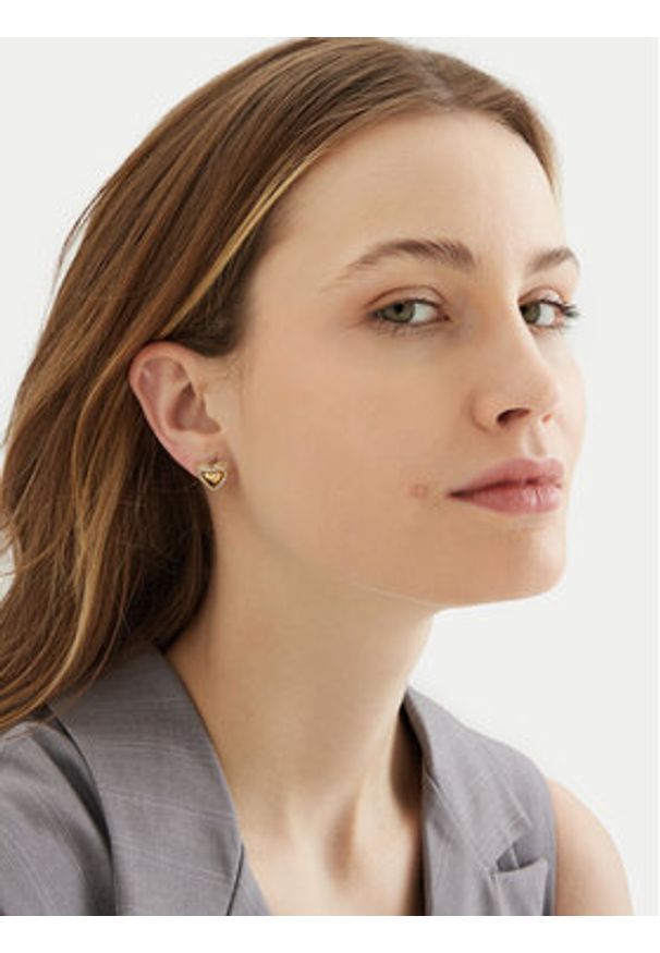 Guess Kolczyki JUBE05 020JW Złoty. Materiał: ze stali, ze stali nierdzewnej. Kolor: złoty