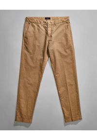 FAY - Beżowe spodnie typu chino. Kolor: beżowy. Materiał: materiał #6