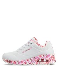 skechers - Skechers Sneakersy Uno Loving Love 155506/WRPK Biały. Kolor: biały. Materiał: skóra #2