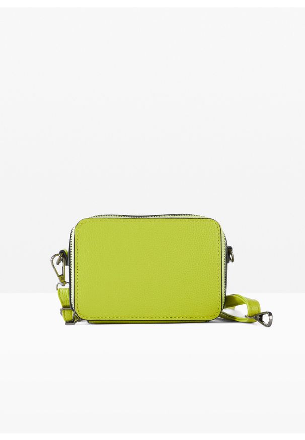bonprix - Mała torebka z wymiennym paskiem. Kolor: zielony. Rozmiar: małe. Styl: wizytowy