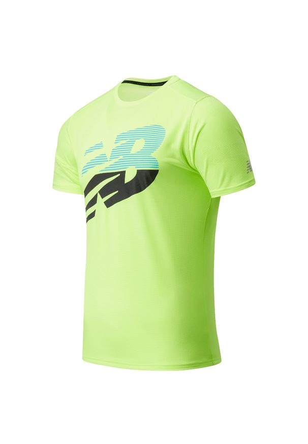 New Balance MT03204BIO. Materiał: materiał, poliester. Długość rękawa: krótki rękaw. Długość: krótkie. Styl: sportowy