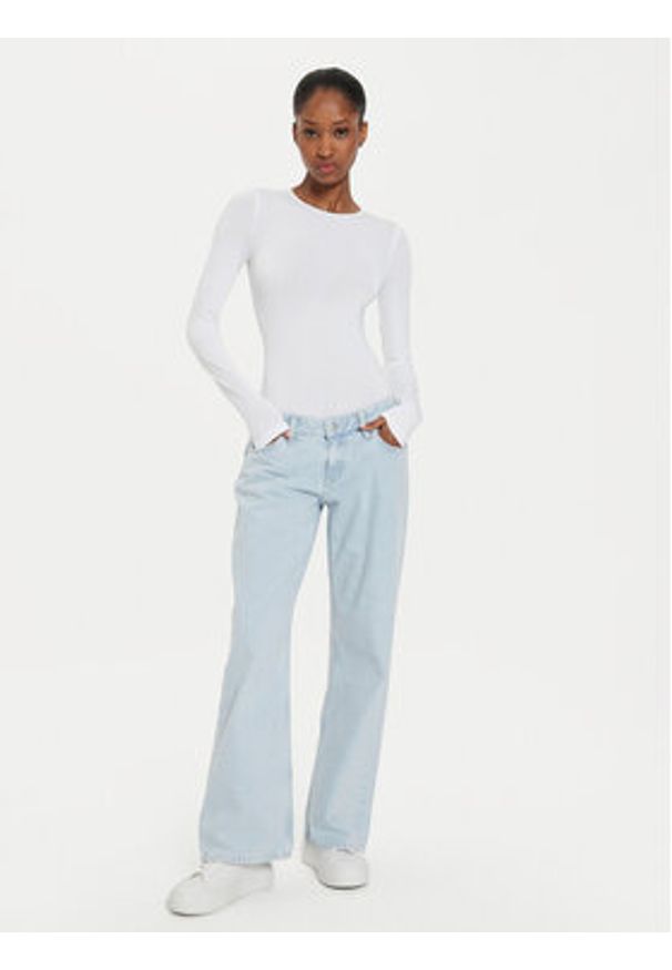 Wolford Body Berlin 75087 Biały Slim Fit. Kolor: biały. Materiał: bawełna