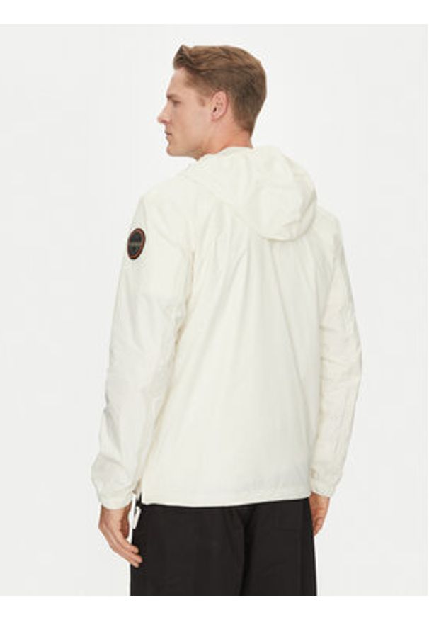 Napapijri Kurtka anorak Rainforest NP0A4HX6 Écru Regular Fit. Materiał: syntetyk