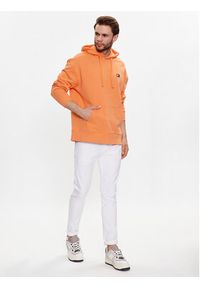 Tommy Jeans Bluza Badge DM0DM16369 Pomarańczowy Relaxed Fit. Kolor: pomarańczowy. Materiał: bawełna