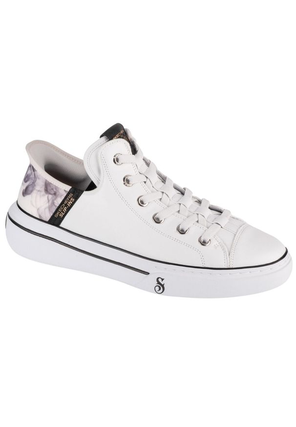 skechers - Buty do chodzenia męskie Skechers Snoop One. Kolor: biały. Materiał: skóra. Szerokość cholewki: normalna. Sport: turystyka piesza
