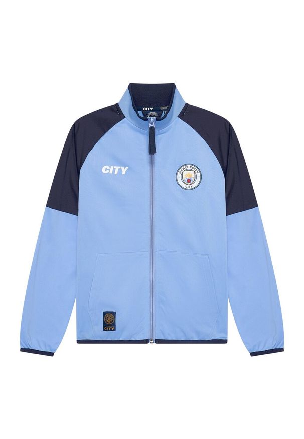 MANCHESTER CITY - Dres piłkarski dla dorosłych Manchester City 24/25. Kolor: niebieski. Materiał: dresówka. Sport: piłka nożna