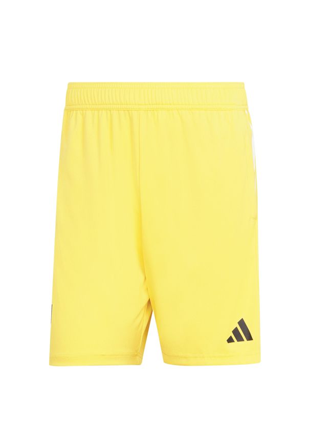 Adidas - Szorty treningowe Juventus Turin 2023/24. Kolor: beżowy, wielokolorowy, żółty. Sport: piłka nożna