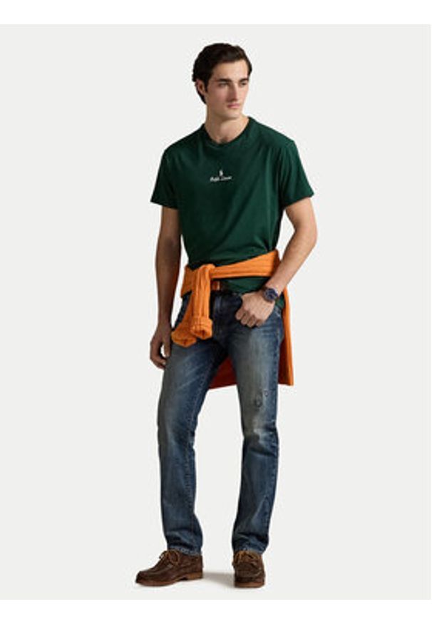 Polo Ralph Lauren T-Shirt 710981370006 Zielony Classic Fit. Typ kołnierza: polo. Kolor: zielony. Materiał: bawełna
