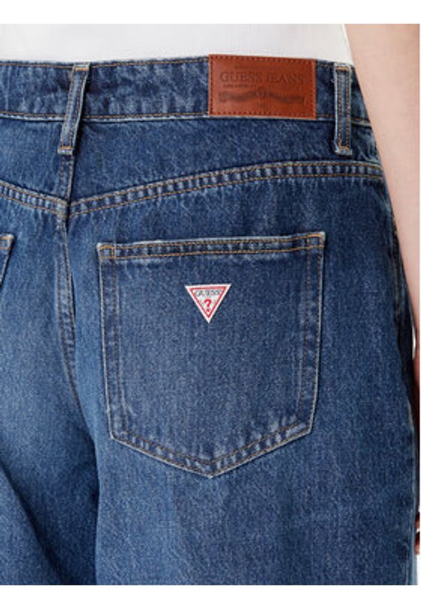 Guess Jeans Szorty jeansowe W5YD1D D5R22 Niebieski Regular Fit. Kolor: niebieski. Materiał: bawełna