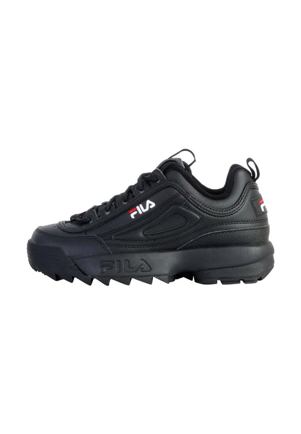 Tenisówki Fila Model Disruptor Low Kolor Czarny. Zapięcie: sznurówki. Kolor: czarny. Materiał: materiał, syntetyk, tkanina. Szerokość cholewki: normalna. Sport: turystyka piesza
