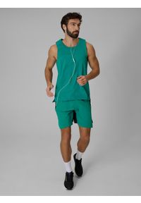 4f - 4F Koszulka do biegania regular szybkoschnąca męska - zielona M. Kolor: zielony. Sport: fitness, bieganie #2