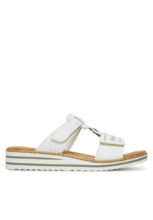 Klapki Rieker. Kolor: biały
