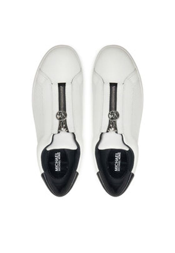 MICHAEL Michael Kors Sneakersy Keaton Zip Slip On 43R5KEFP1L Biały. Zapięcie: bez zapięcia. Kolor: biały. Materiał: skóra