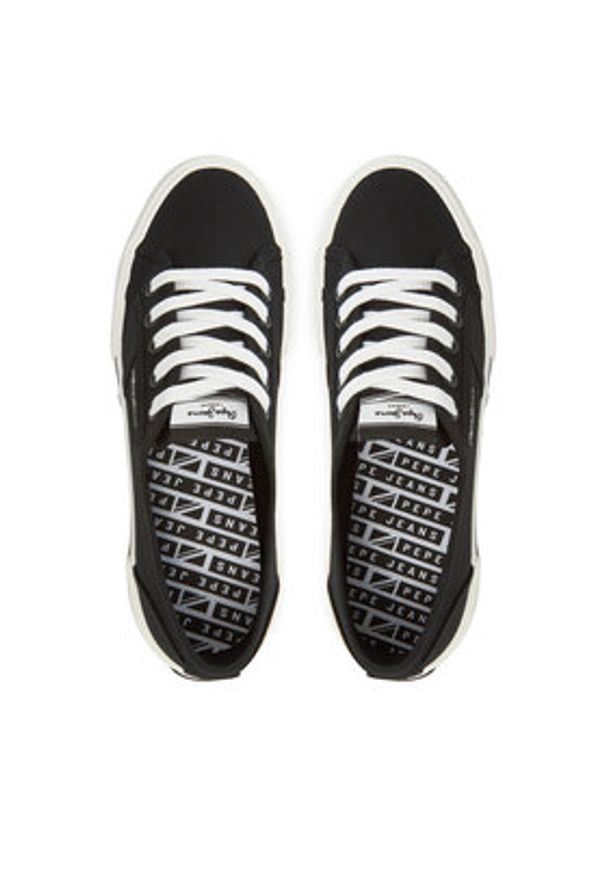 Pepe Jeans Tenisówki Brady Basic W PLS31287 Czarny. Kolor: czarny. Materiał: materiał
