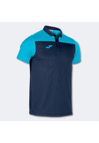 Koszulka polo do tenisa męska Joma Hobby II. Typ kołnierza: polo. Kolor: niebieski. Sport: tenis #1