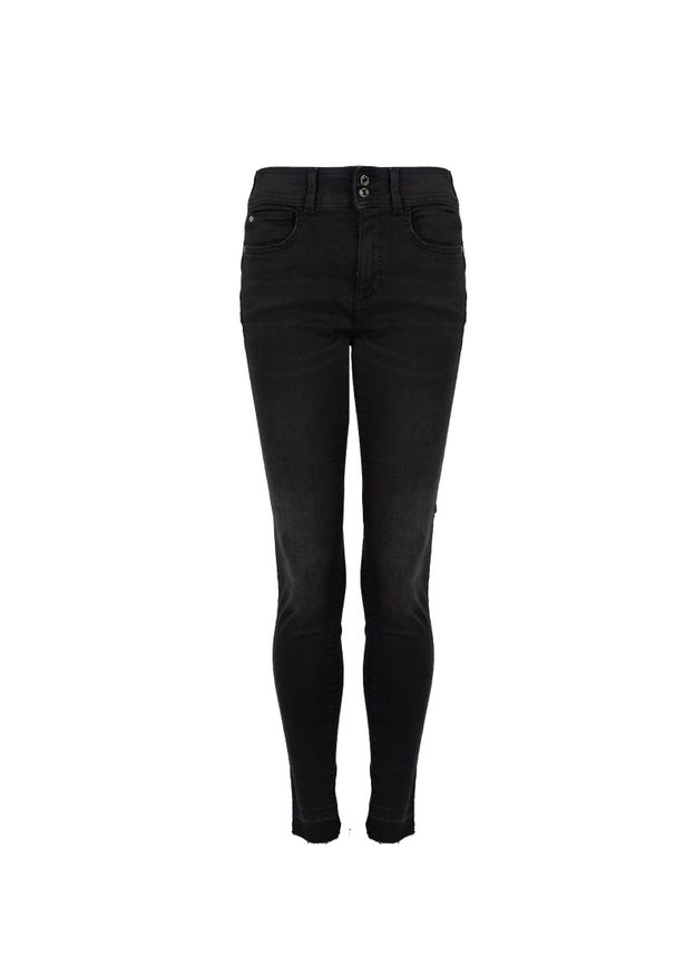 Guess Jeansy "Skinny" | W2RA34 D4KC2 | Kobieta | Czarny. Okazja: na co dzień. Stan: podwyższony. Kolor: czarny. Styl: casual, elegancki, rockowy